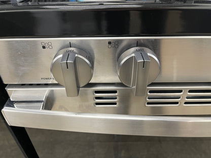 GE  GGF600AVSS
30 Inch Freestanding Gas Smart Range with 5 Sealed Burners, 5.3 cu. ft. Convection Oven, Power Boil Burner, Griddle, Storage Drawer, WiFi, Enhanced Shabbos Mode Built In, and Steam Clean: Stainless Steel