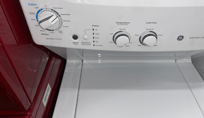 GE Unitized Spacemaker® ENERGY STAR 3.9 cu. ft. Capacity Washer with Stainless Steel Basket and 5.9 cu. ft. Capacity Electric Dryer

Model #:GUD27EESNWW