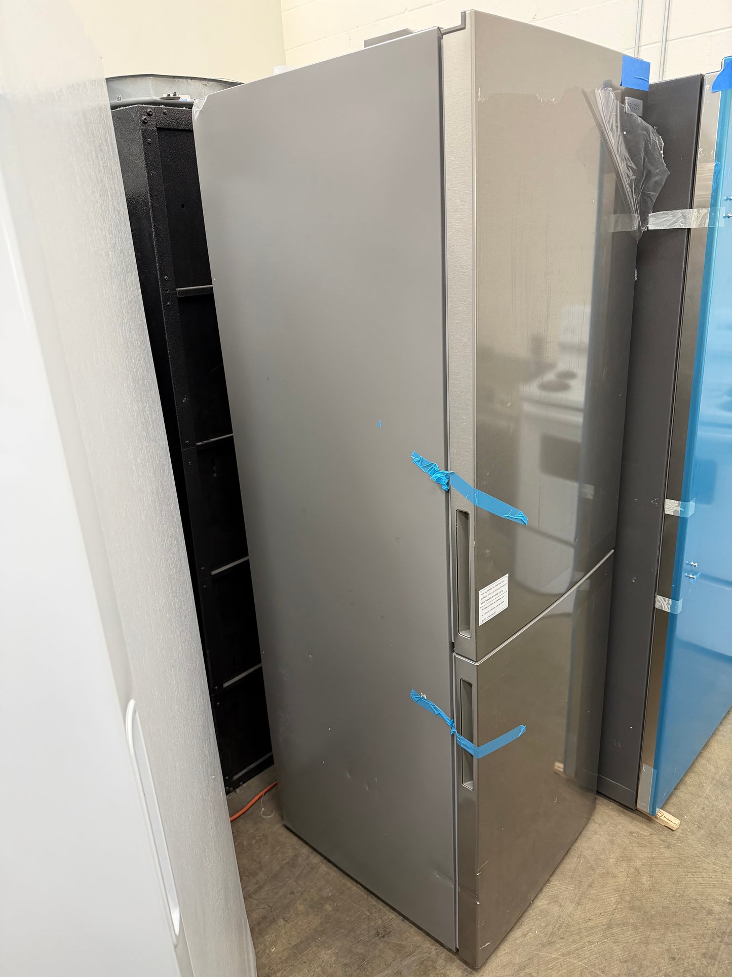 Frigidaire 11.5 cu. ft. Bottom Freezer Refrigerator in Brushed Steel, Garage Ready - Model # FRBG1224AV