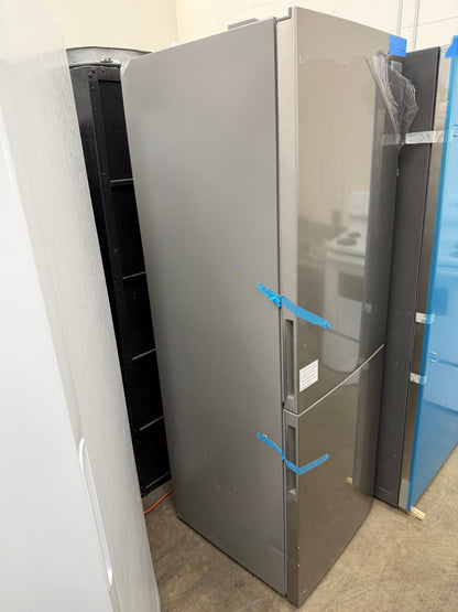 Frigidaire 11.5 cu. ft. Bottom Freezer Refrigerator in Brushed Steel, Garage Ready - Model # FRBG1224AV