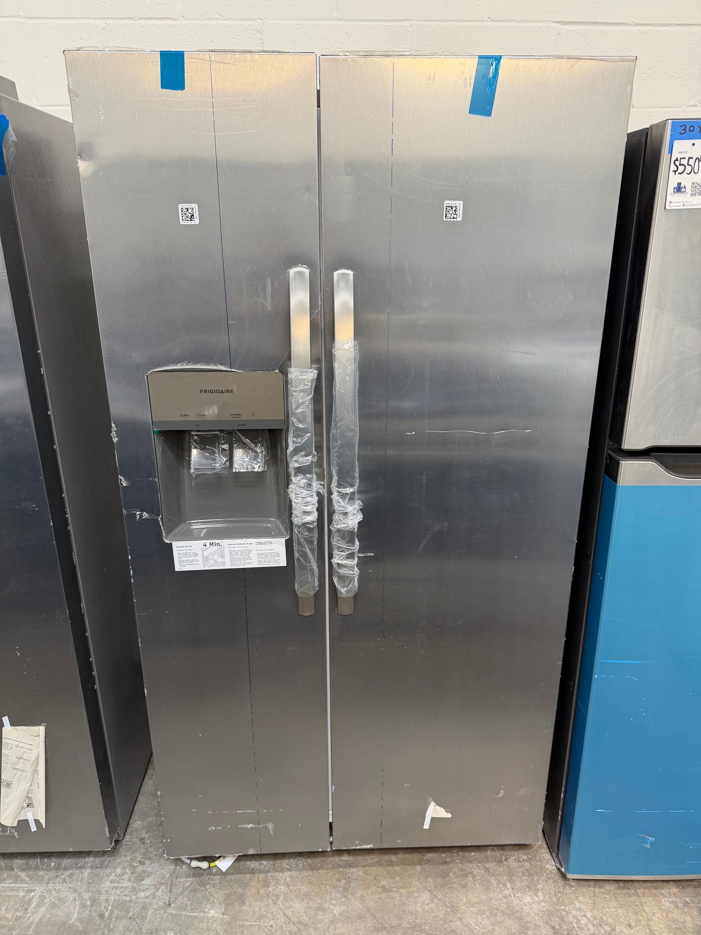 Frigidaire 22.3 Cu. Ft. Counter Depth Side by Side Refrigerator-Model #FRSC2333AS