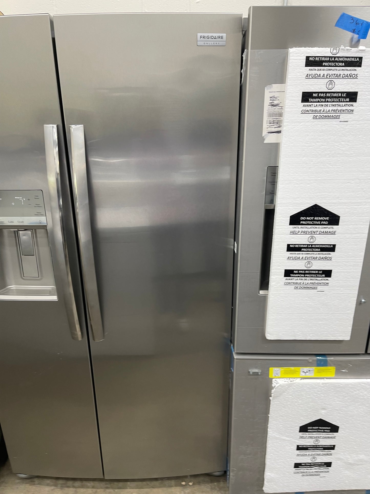 Frigidaire 22.3 Cu. Ft. Counter Depth Side by Side Refrigerator-Model #FRSC2333AS
