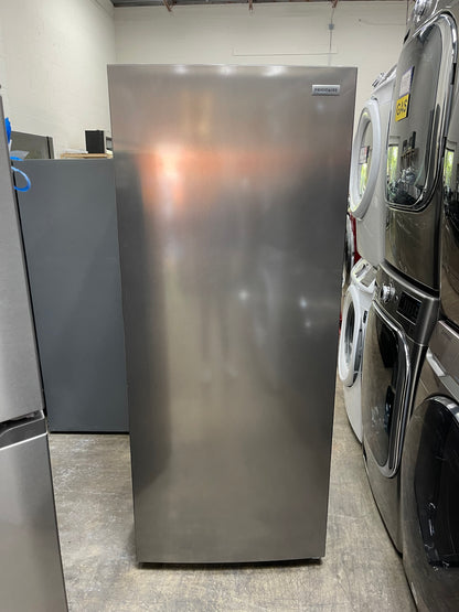 Frigidaire 13-cu ft Garage Ready Frost-free Upright Freezer in Fingerprint Resistant Stainless Steel-Model #FFFU13F2VV