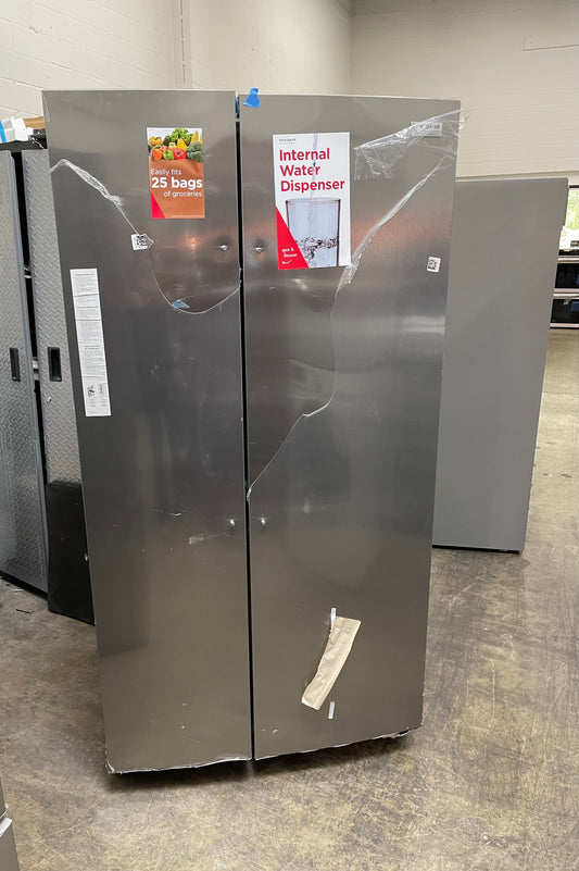 Gallery 36 in. 26 cu. ft. Standard Depth Side-by-Side Refrigerator in Stainless Steel with Internal Water Dispenser