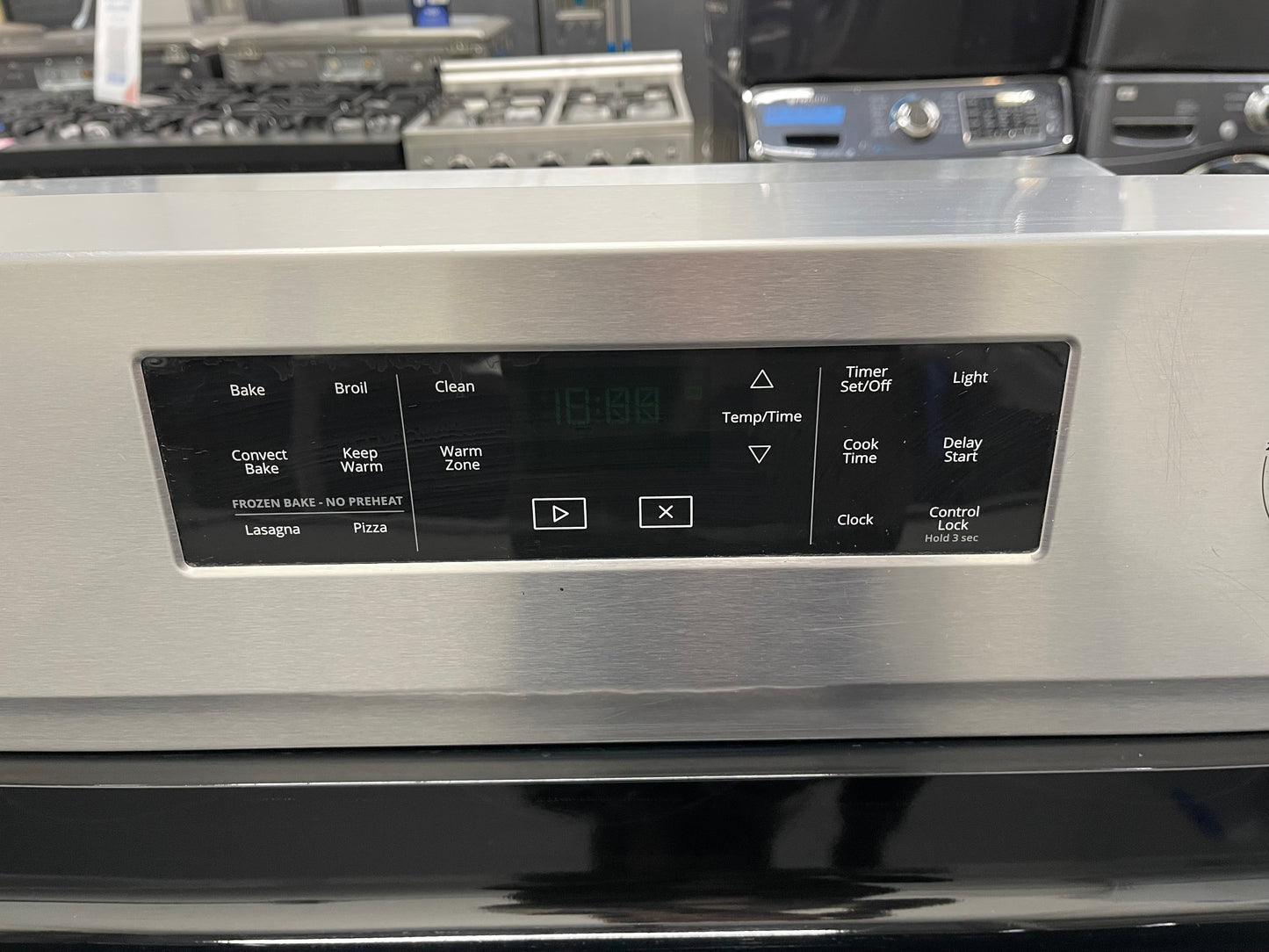 5.3 cu. ft. Whirlpool electric range with Frozen Bake technology Model: WFE550S0HZ