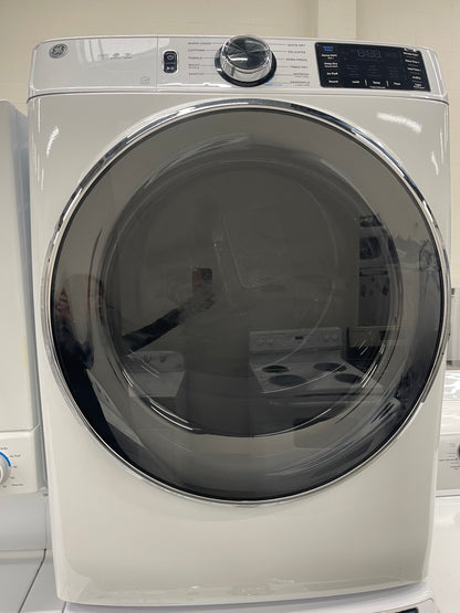 GE GFW650SSNWW Front Load Washer & GFD65ESSNWW Electric Dryer