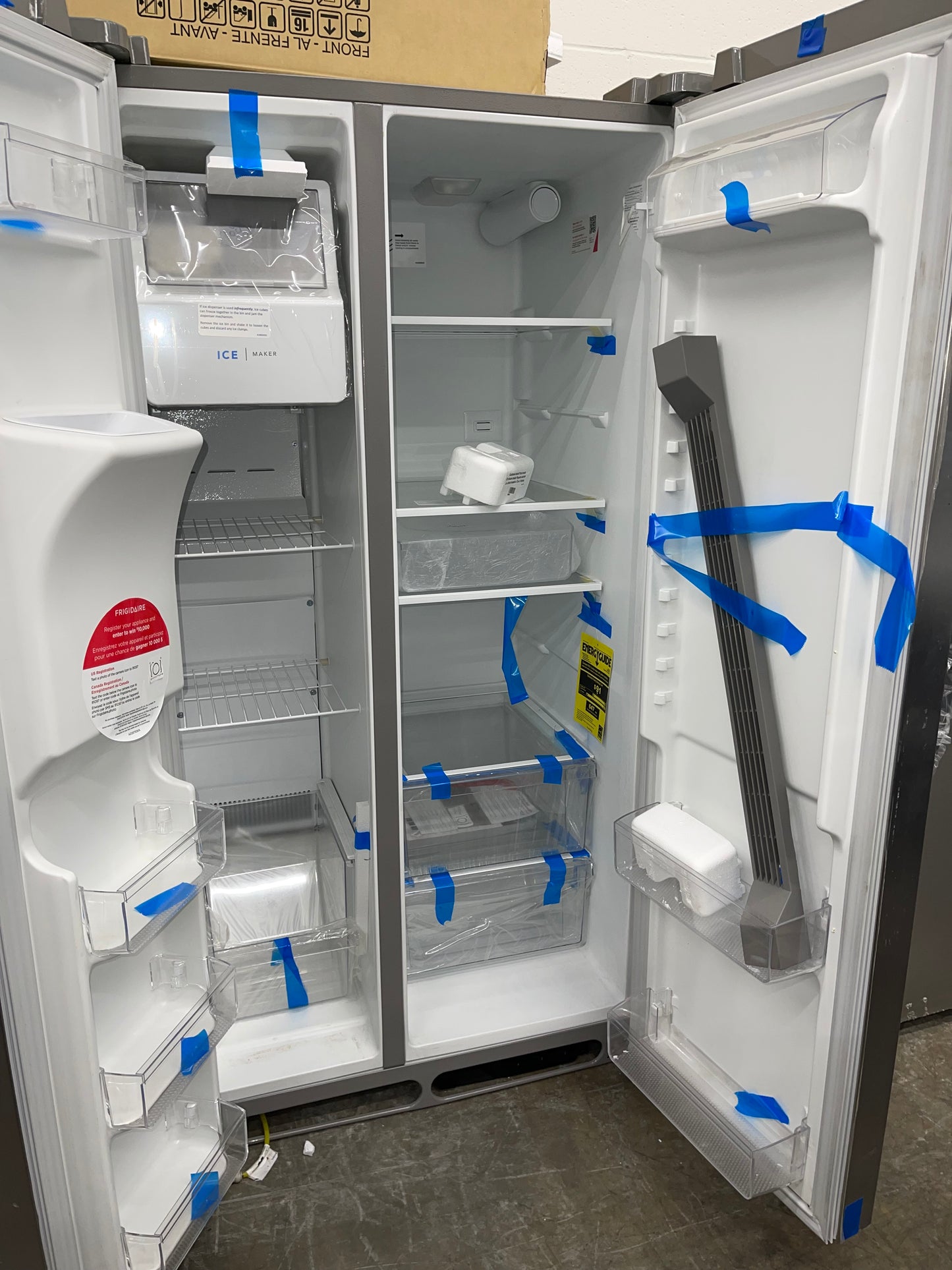 Frigidaire 25.6 cu. ft. Side by Side Refrigerator in Stainless Steel, Standard Depth