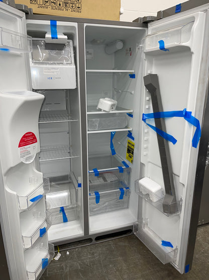 Frigidaire 25.6 cu. ft. Side by Side Refrigerator in Stainless Steel, Standard Depth