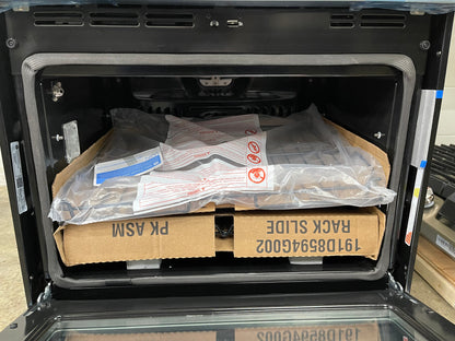 GE Profile  PT7800SHSS
30 Inch Combination Wall Oven with True European Convection, Meat Probe, Proof Mode, Warm Mode, 5.0 cu. ft. Capacity, 1.7 cu. ft. Microwave, Glass Touch Controls, GE Fits! Guarantee, and Self-Clean with Steam: Stainless Stee