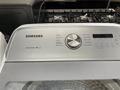 Samsung 5.0 cu. ft. Top Load Washer and 7.4 cu. ft. Electric Dryer