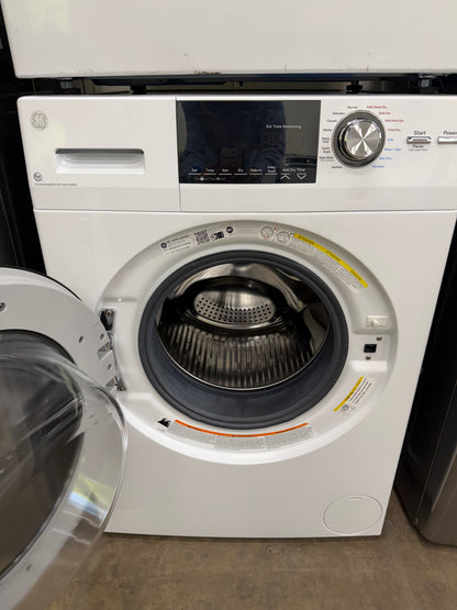 GE  GFQ14ESSNWW
24 Inch Front Load Electric Washer/Dryer Combo with 2.4 cu. ft and GE  GFD14ESSNWW
24 Inch Electric Dryer with 4.3 Cu. Ft.