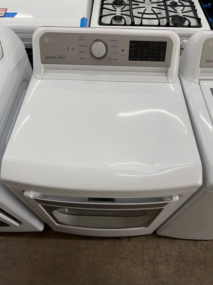 LG Top Load TurboWash 5.0 Cu. Ft. Washer and 7.3 Cu. Ft. EasyLoad Electric Dryer Set in White