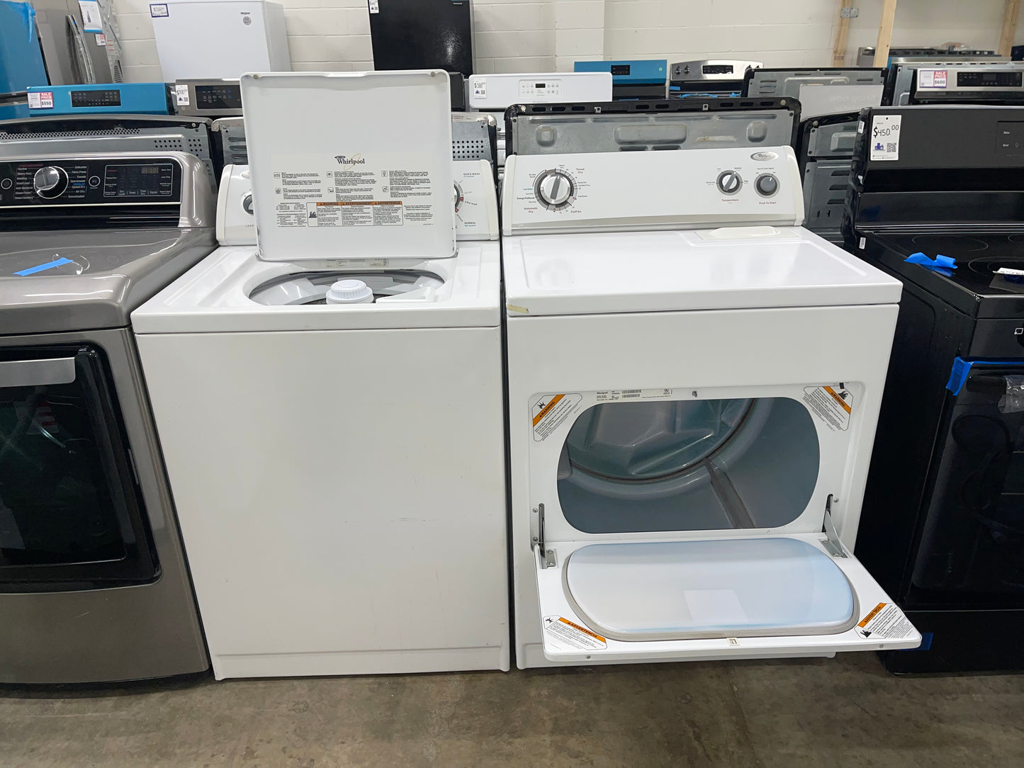 Whirpool Top Load Washer 3.2cu.ft  Heavy Duty and Electric Dryer 7.0cu.ft