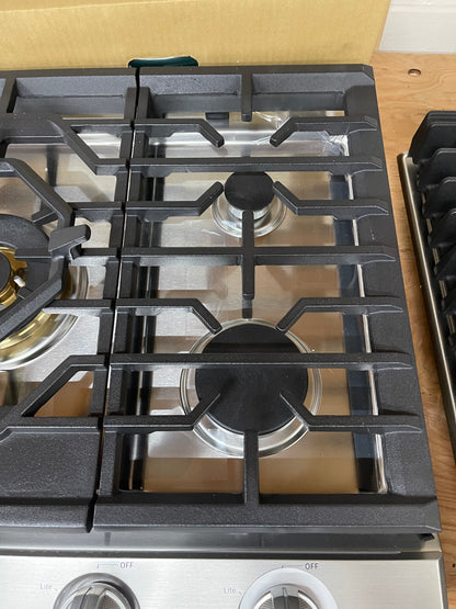 Samsung 30 in. 5-Burner Recessed Gas Cooktop in Stainless Steel with Power Burner and Wi-Fi Model # NA30N6555TS