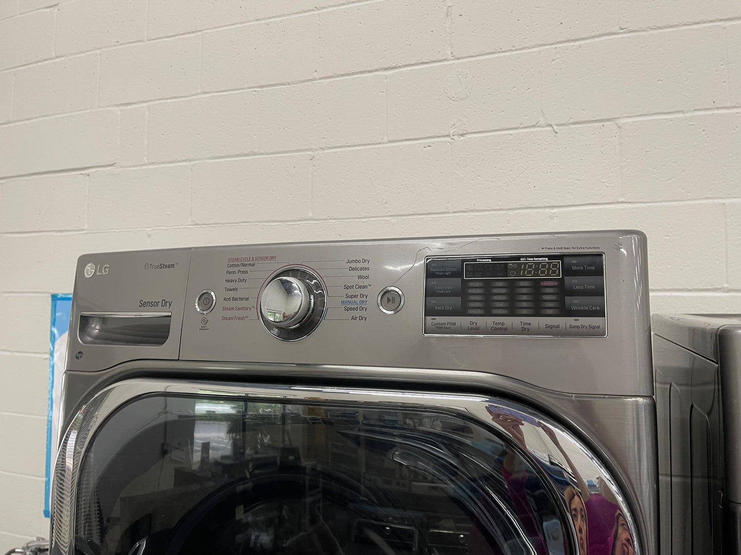 LG Mega Capacity Front Load Washer and Electric Dryer Set in Graphite Steel