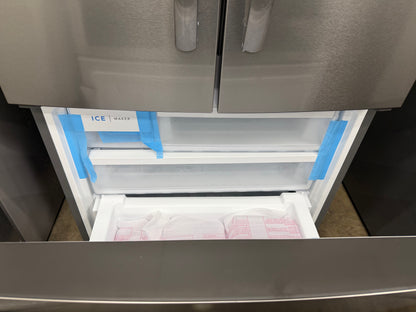 FRIGIDAIRE 31.5 in. 17.6 cu. ft. Counter Depth French Door Refrigerator, brushed steel Model # FRFG1723AV