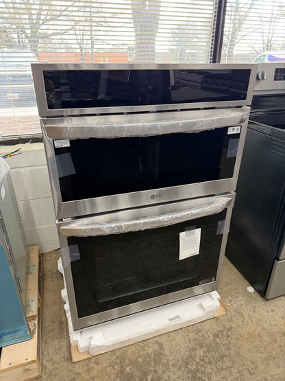 LG  WCEP6427F
30 Inch Built-In Smart Combination Wall Oven with 6.4 cu. ft. Total Capacity, True Convection Oven, Air Fry, Steam Sous Vide, ThinQ Technology, Wi-Fi Enabled, InstaView Window, Backlit SmoothTouch® Glass Controls, EasyClean, Infrared Heat