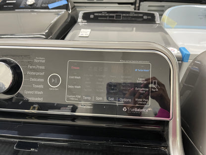 LG TurboWash Series  WT7700HVA
29 Inch 5.7 cu. ft. Top Load Washer with 14 Wash Cycles and LG SteamDryer Series  DLEX7700VE
29 Inch 9.0 cu. ft. Electric Dryer with 14 Drying Cycles