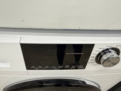 GE  GFQ14ESSNWW
24 Inch Front Load Electric Washer/Dryer Combo with 2.4 cu. ft and GE  GFD14ESSNWW
24 Inch Electric Dryer with 4.3 Cu. Ft.