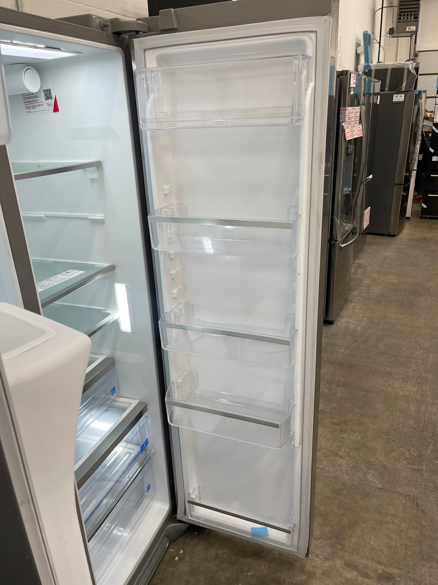 Frigidaire 22.3 Cu. Ft. Counter Depth Side by Side Refrigerator-Model #FRSC2333AS