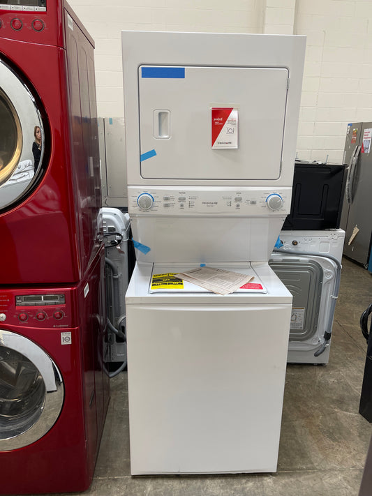 Frigidaire 27 Inch Washer and Electric Dryer Stacked Laundry Center-Model #FLCE7522AW