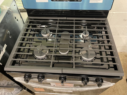 Whirlpool  WFG505M0MS
30 Inch Freestanding Gas Range with 5 Sealed Burners, 5.1 cu. ft. Capacity, SpeedHeat Burners, Frozen Bake™, Keep Warm, Broiler Drawer, and Star-K: Stainless Steel