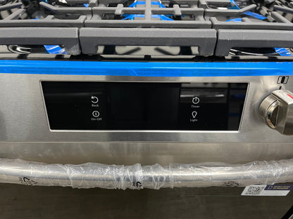 Frigidaire Gallery Series  GCFG3060BF
30 Inch Freestanding Gas Range with 5 Sealed Burners, 6.0 cu.ft. Oven Capacity, Air Fry, Total Convection, No Preheat, Touch Screen Controls, Temperature Probe, Steam Bake, Backlit LED Knobs, Sabbath Mode, and ADA Com