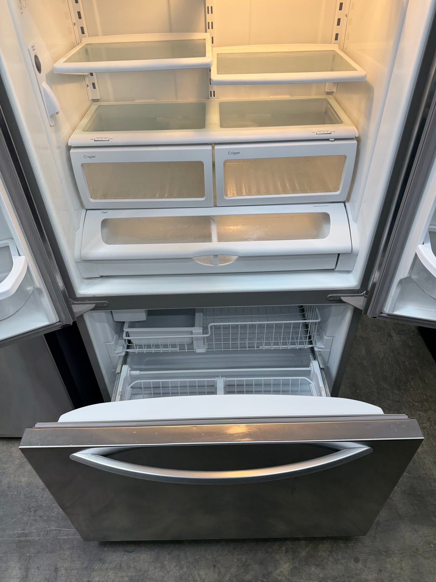 KitchenAid 20 Cu. Ft. Bottom Freezer Refrigerator – Stainless Steel
Model: KBFS20EVMS4