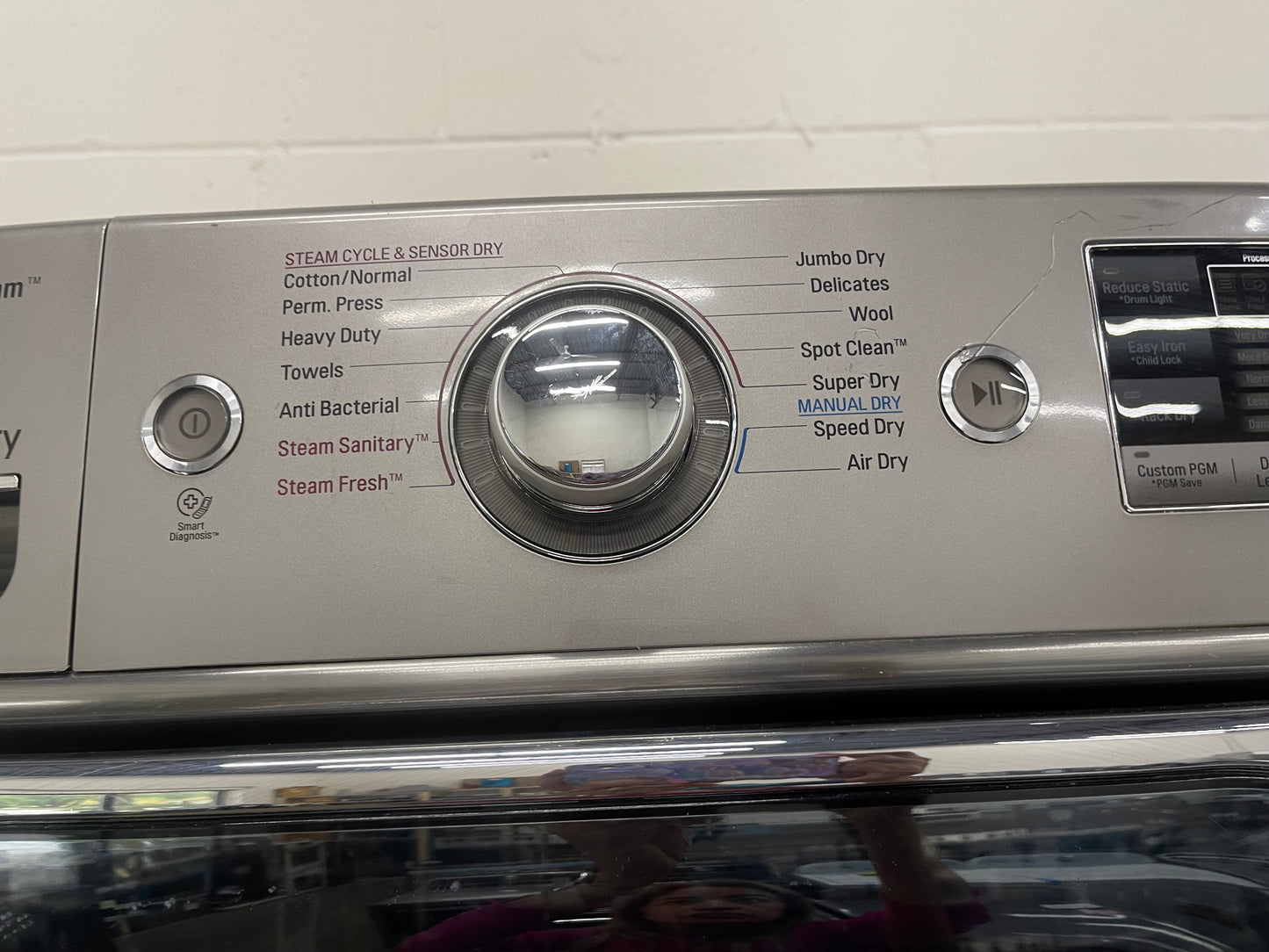 LG Mega Capacity Front Load Washer and Electric Dryer Set in Graphite Steel