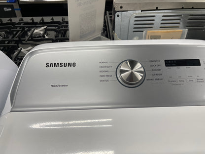 Samsung 5.0 cu. ft. Top Load Washer and 7.4 cu. ft. Electric Dryer