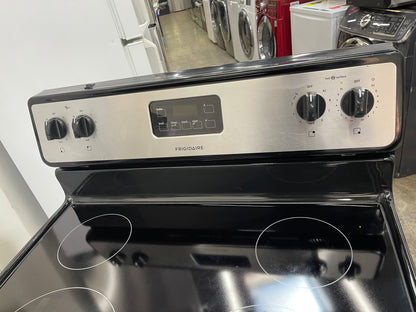Frigidaire  FFEF3012LS
30 Inch Freestanding Electric Range with 4 Radiant Elements, 4.8 cu. ft. Oven Capacity, Manual Clean and Store-More Storage Drawer: Stainless Steel