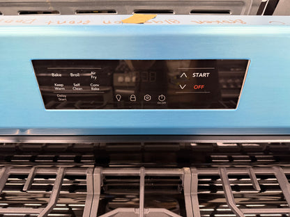 Frigidaire 30-in 5 Burners 5.1-cu ft Air Fry Convection Oven Freestanding Gas Range in Stainless Steel-Model #FCRG3083AS