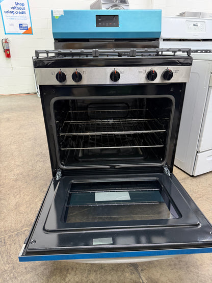 Frigidaire 30-in 5 Burners 5.1-cu ft Freestanding Gas Range in Stainless Steel-Model # FCRG3052BS