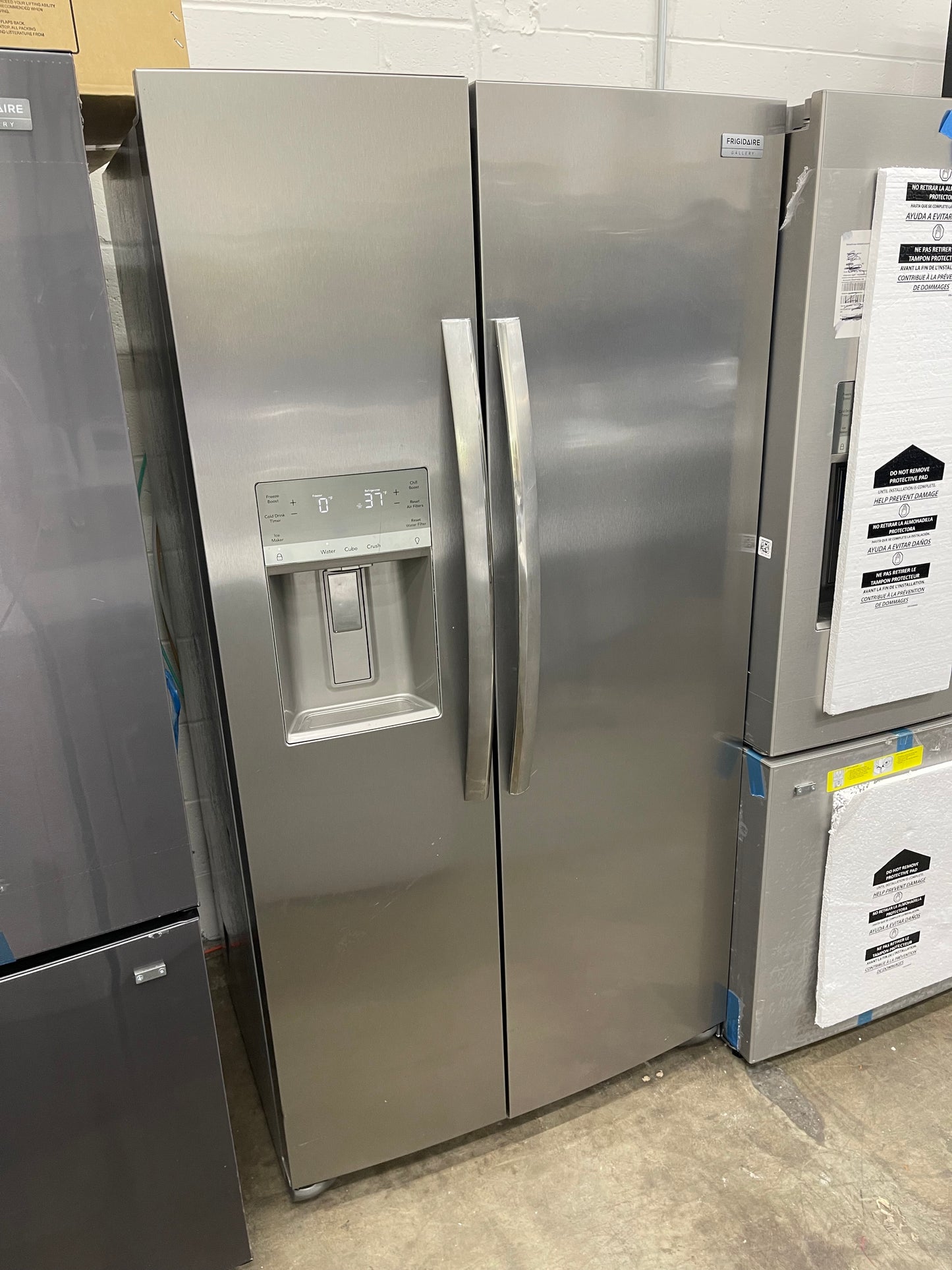 Frigidaire 22.3 Cu. Ft. Counter Depth Side by Side Refrigerator-Model #FRSC2333AS
