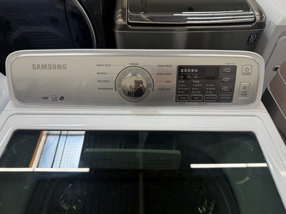 Samsung WA45H7000AW/A2 Top Load Washer – 4.5 Cu. Ft. And Samsung Electric Dryer – 7.4 Cu. Ft.