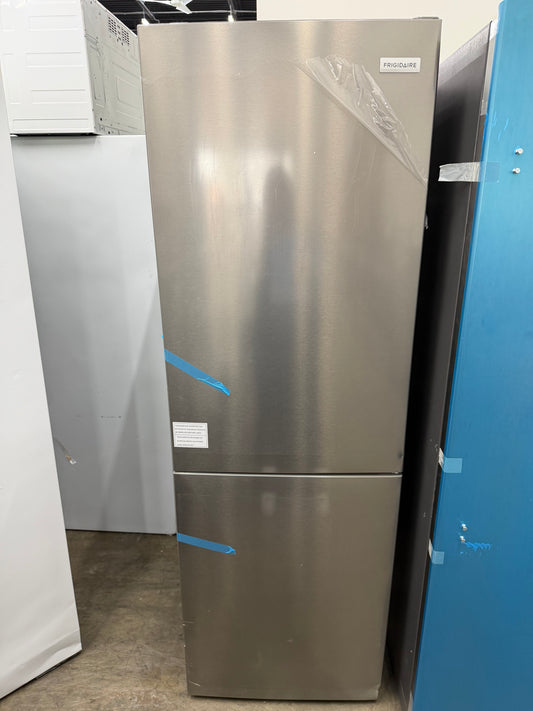Frigidaire 11.5 cu. ft. Bottom Freezer Refrigerator in Brushed Steel, Garage Ready - Model # FRBG1224AV