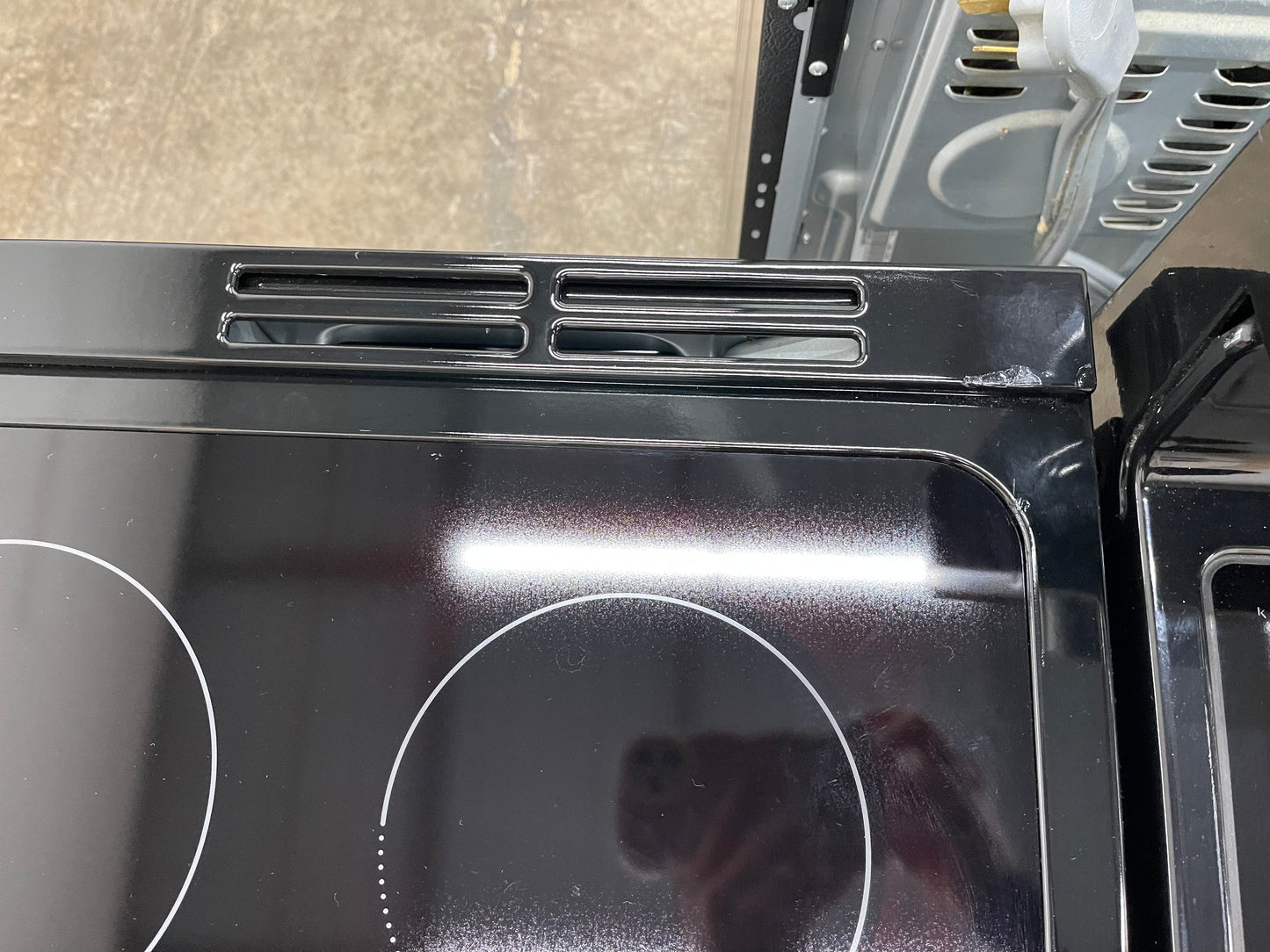 Frigidaire 30-in Glass Top 5 Burners 5.3 cu-ft Slide-In Electric Range in Stainless Steel-Model #FCFE3062AS