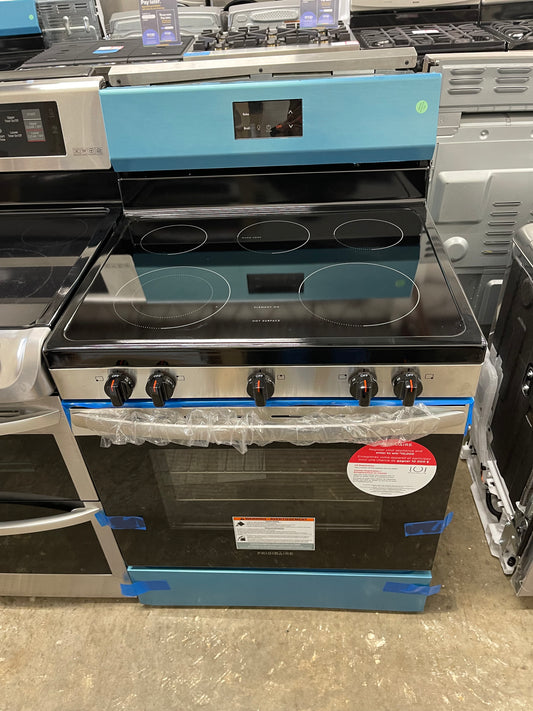30 in. 5 Burner Element Freestanding Electric Range in Stainless Steel with Dual Expandable Element and Quick Boil -Model:Model # FCRE3052BS