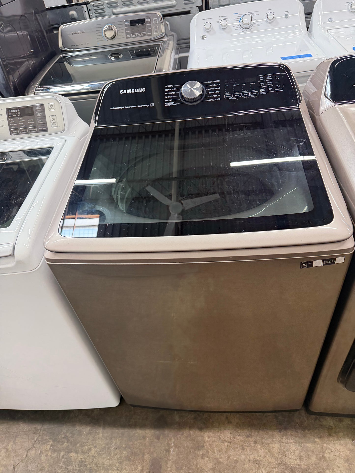 Samsung 5.2cu/ft Top Load Washer and Samsung Top Load Electric Dryer 7.4cu/ft