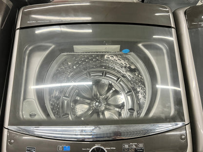 Kenmore Elite Top-Load 5.2 Cu. Ft. Washer and 7.3 Cu. Ft. Electric Dryer Set in Metallic Silver