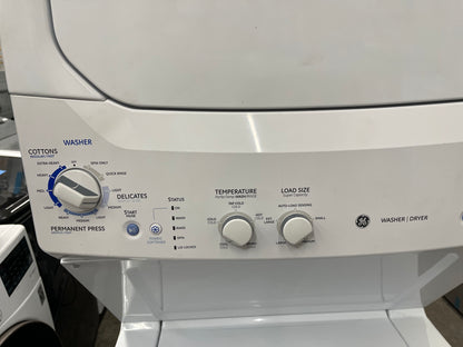 GE Spacemaker  GTUP270EMWW
27 Inch Electric Laundry Center with 3.3 cu. ft. Washer, 5.9 cu. ft. Dryer, 9 Wash Cycles, 4 Dry Cycles, Auto-Load Sensing and Cycle Status Lights