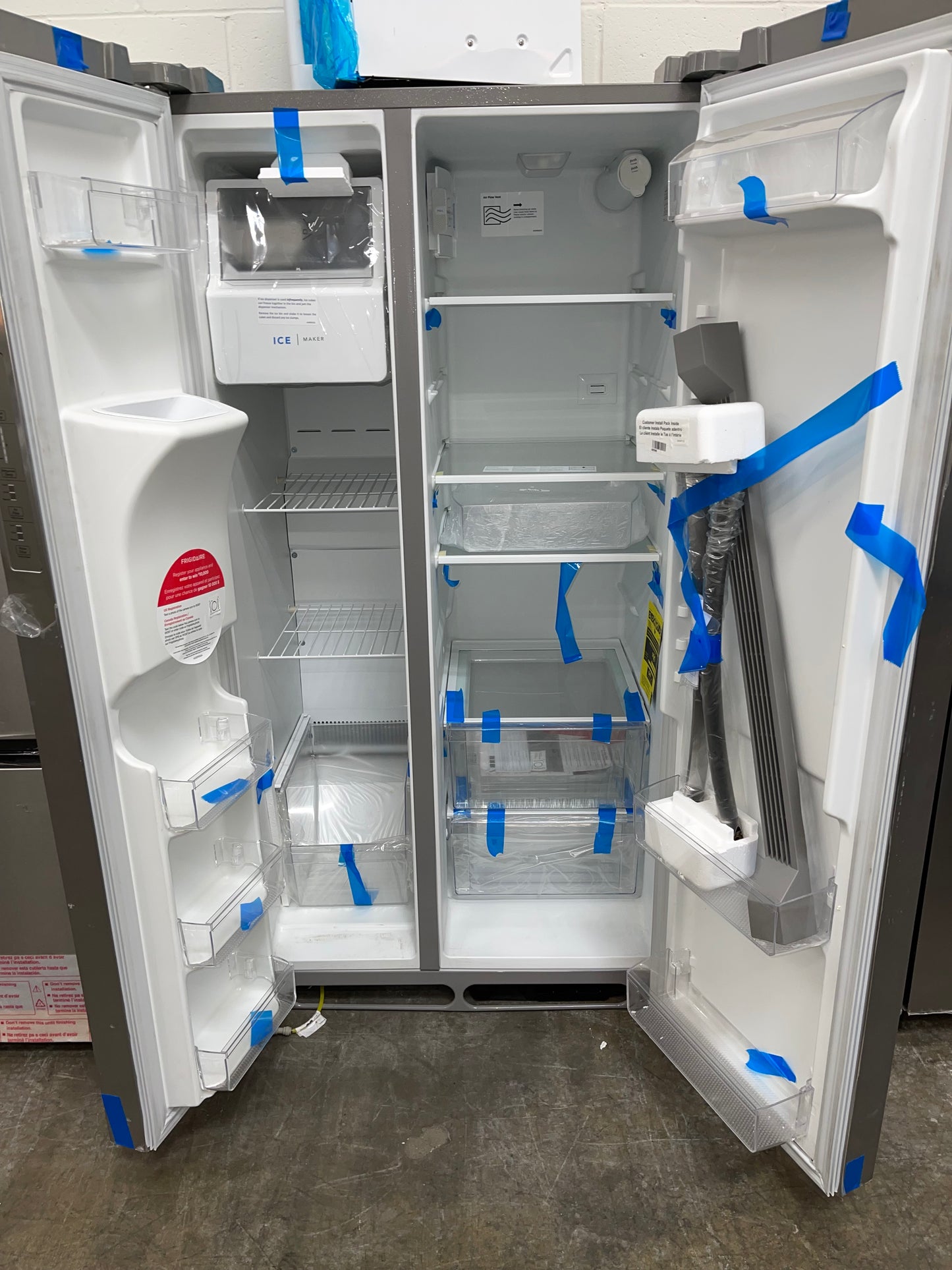 Frigidaire 25.6 cu. ft. Side by Side Refrigerator in Stainless Steel, Standard Depth