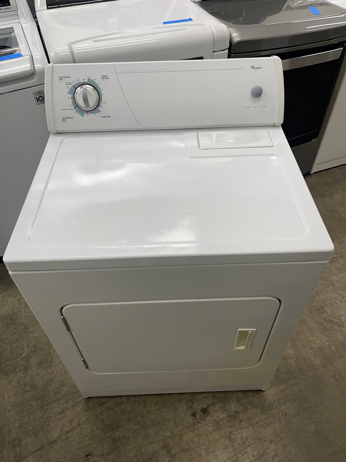 Whirlpool Top Load Electric Dryer / Model :LEV4634PQO