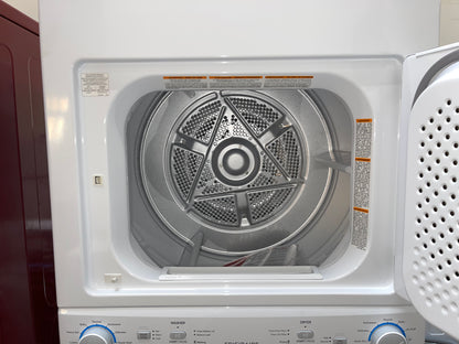 Frigidaire 27 Inch Washer and Electric Dryer Stacked Laundry Center-Model #FLCE7522AW