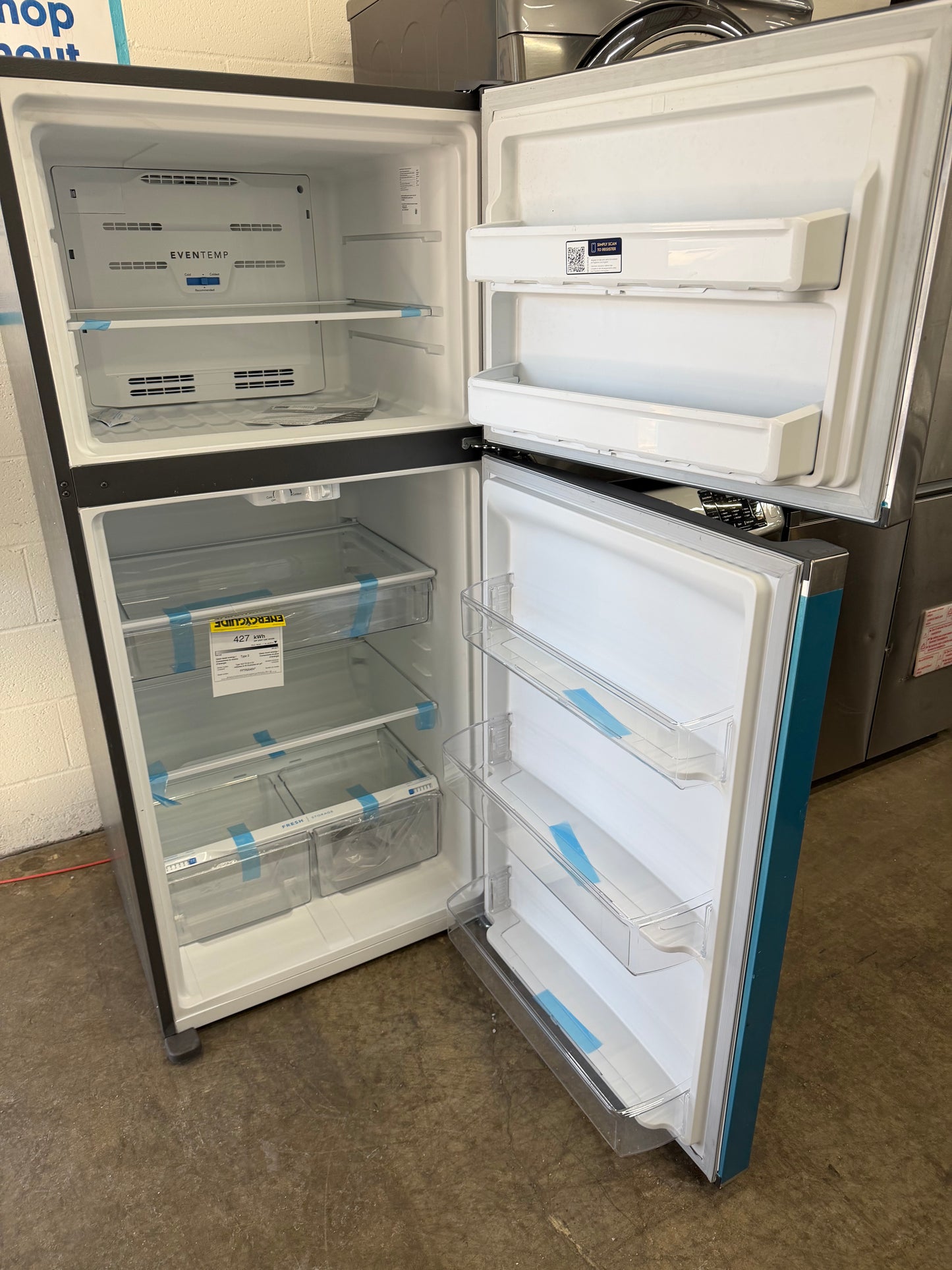 Frigidaire 30 in. 20 cu. ft. Garage Ready Top Freezer Refrigerator  Model: FFTR2045V