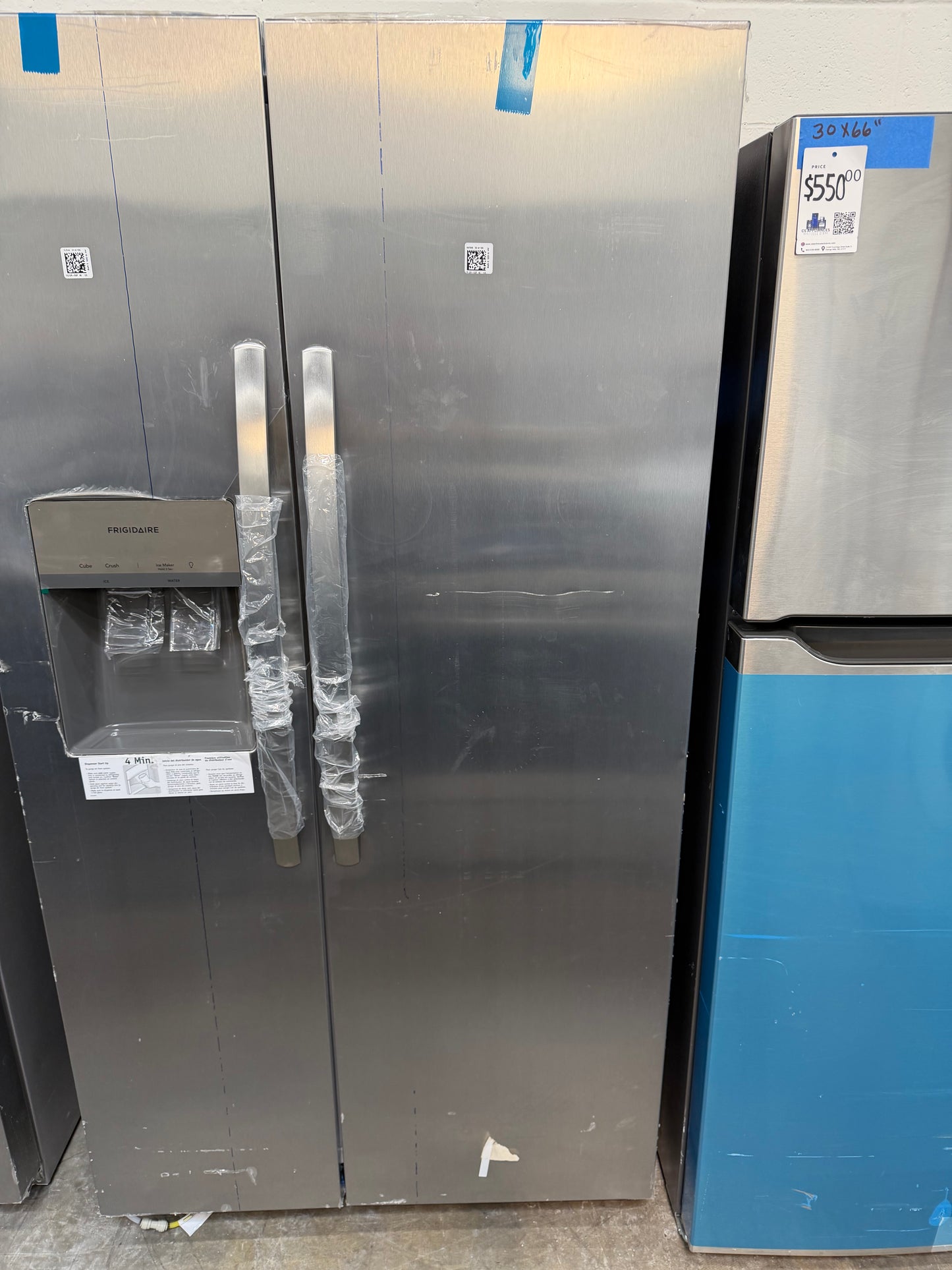 Frigidaire 22.3 Cu. Ft. Counter Depth Side by Side Refrigerator-Model #FRSC2333AS