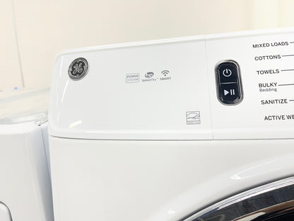 GE GFW650SSNWW Front Load Washer & GFD65ESSNWW Electric Dryer