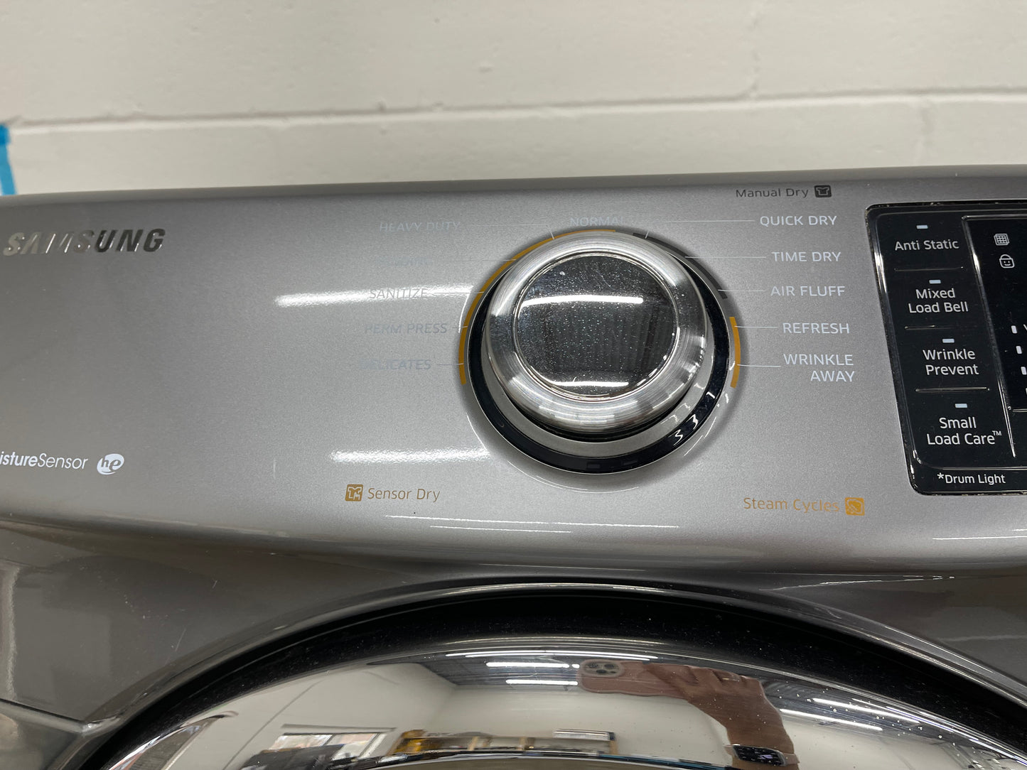 Samsung Front Load High Efficiency 4.2 Cu. Ft. Washer and 7.5 Cu Ft Electric Dryer Set in Platinum