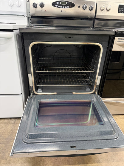 Maytag  MER5755QAS
30 Inch Freestanding Electric Range w/ Precision Cooking System & Hot-Surface Indicator Light: Stainless Steel