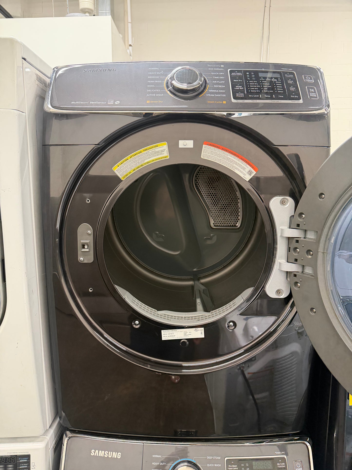 Samsung Front Load Washer – 4.5 Cu. Ft. Capacity and Samsung Electric Dryer – 7.5 Cu. Ft. Capacity